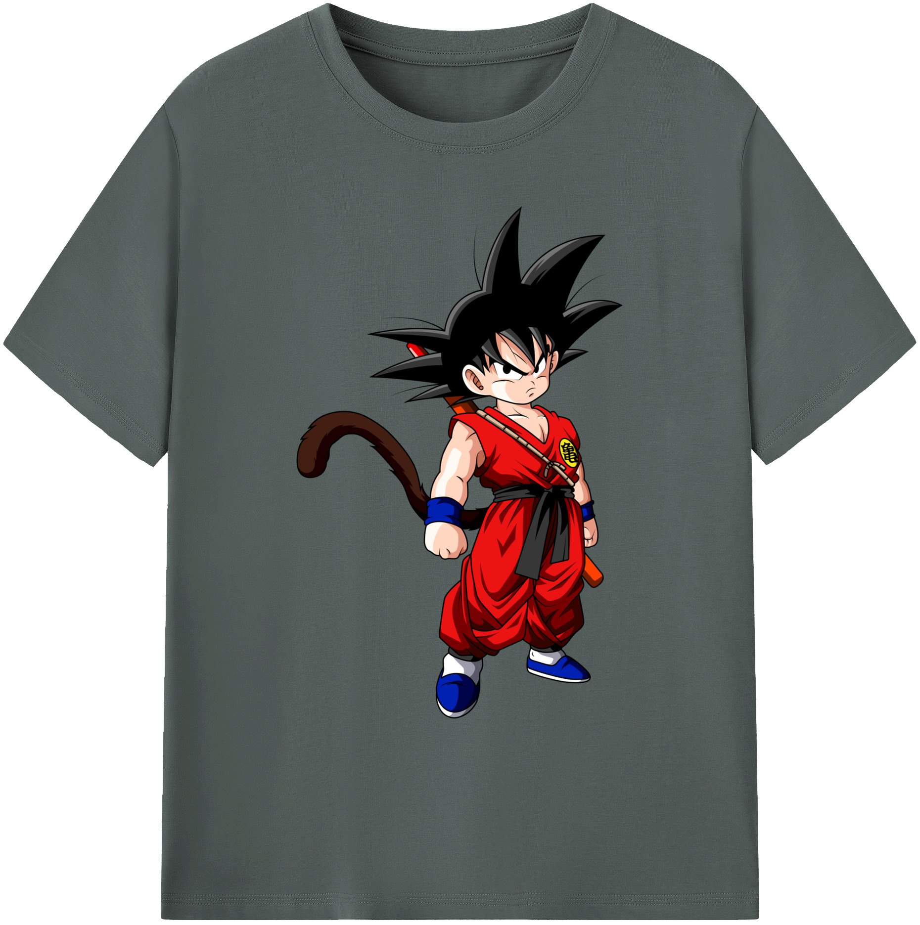 （画像用） ドラゴンボール 孫悟空（そん ごくう）Son Goku カカロット DRAGON BALL Kakarotto 綿100％ メンズ半袖Tシャツ｜肌触りやわらか＆通気性